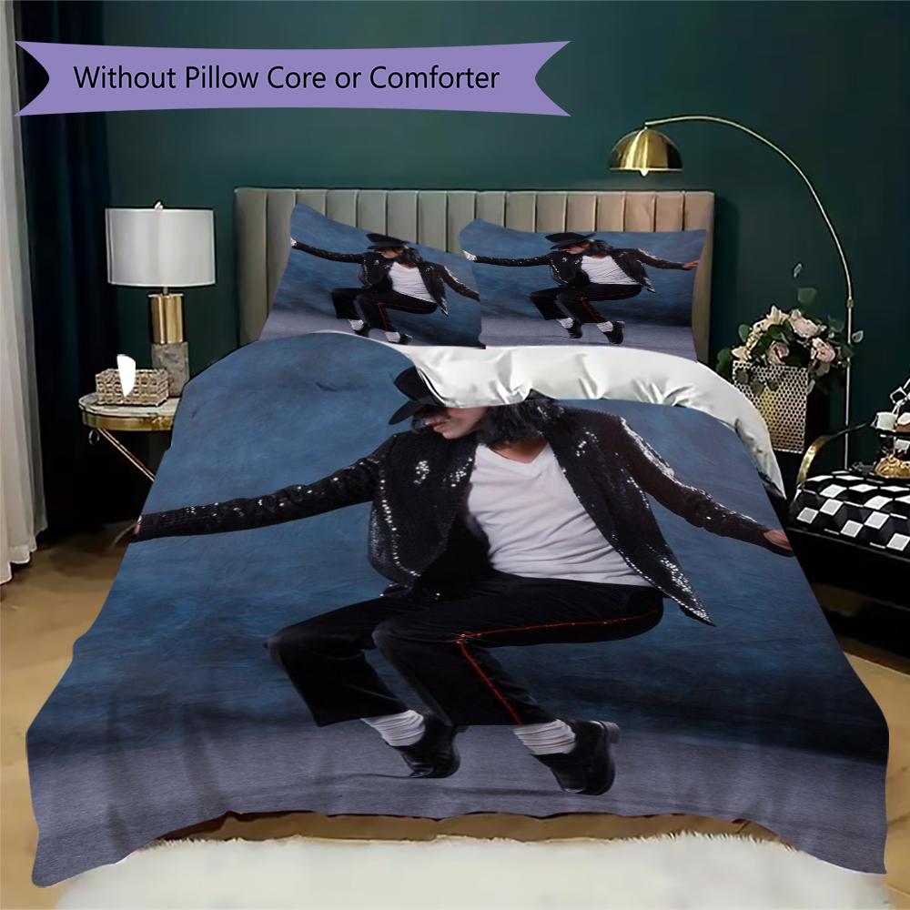 Michael Jackson Iconic Military Stage Outfit Threepiece Set Without Core 1 Duvet Cover 2 Pillowcase Without Core Bedding Set