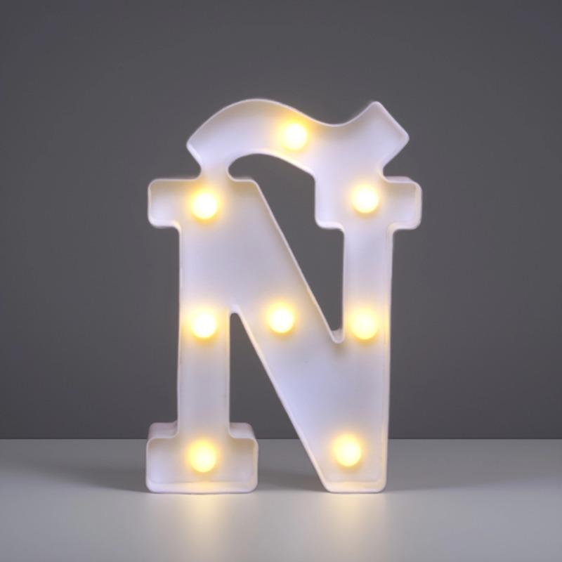 22cm LED Letter & Number Lights for Events - Perfect for Birthdays & Proposals.