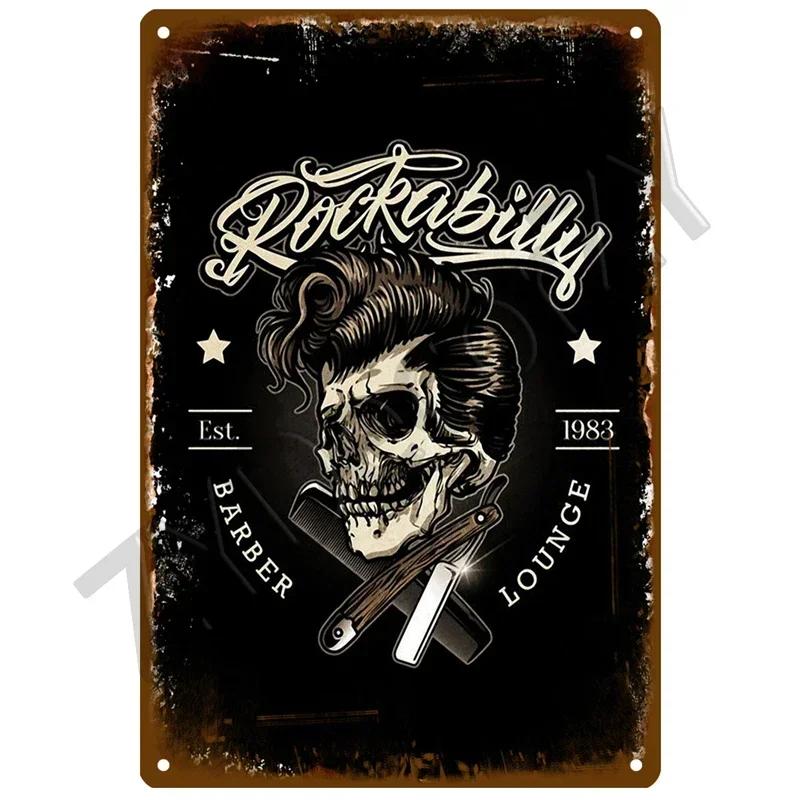 Vintage Barber Shop Tin Sign  Retro Metal Wall Plaque for Living Room Home Decor Posters Art Decoration Aesthetic Mural