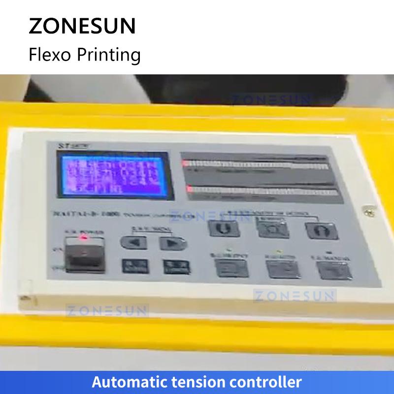 Zonesun ZS-RY4 Flexographic Printing Machine Flexo Press Flexo Label Printing Machine 4 Color Flexo Printing Machine