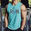 2026 Summer New Trendy Design Printed Sleeveless T-shirt Men's Fitness Training Basketball Tank Top Loose Quick Drying Top