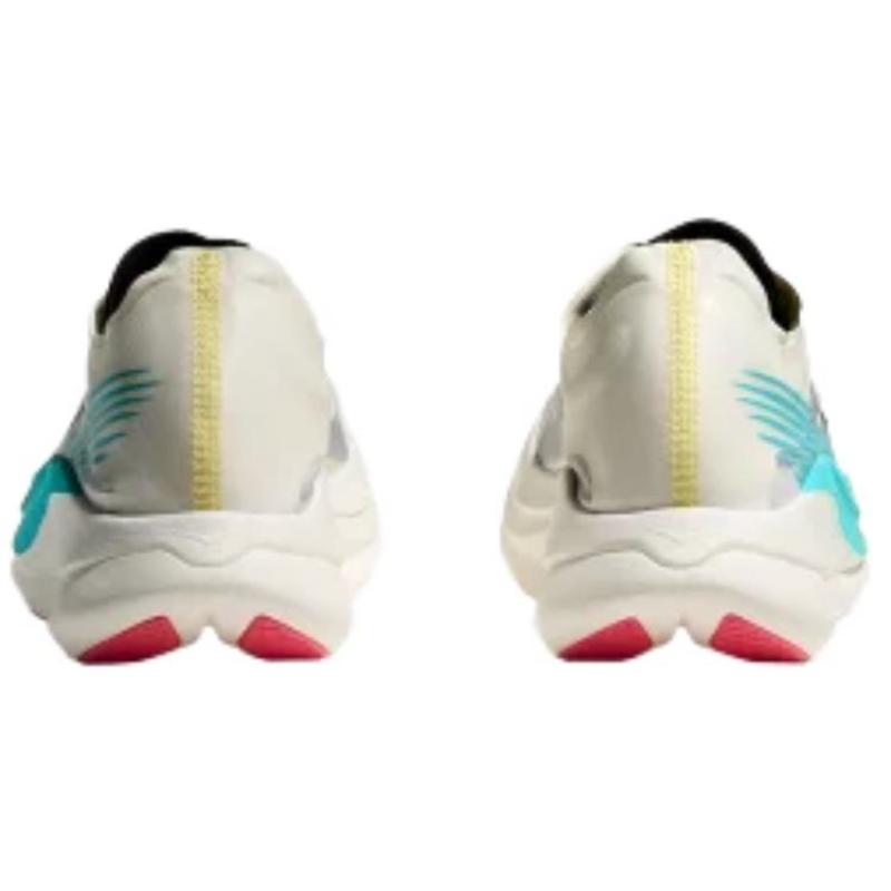 HOKA One One ROCKET X 2 Rutschfest Verschleißfest Niedrig geschnitten Freizeit Laufschuhe Unisex Weiß Grau Sneaker 1127927-YZC