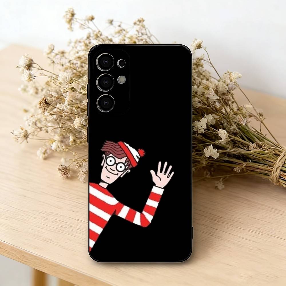 

Wheres W-WallyS W-Waldo Game Phone Case For Samsung S25,S24,S21,S22,S23,S30,Ultra,S20,Plus,Fe,Lite,Note,10,Black Cover Samsung S24