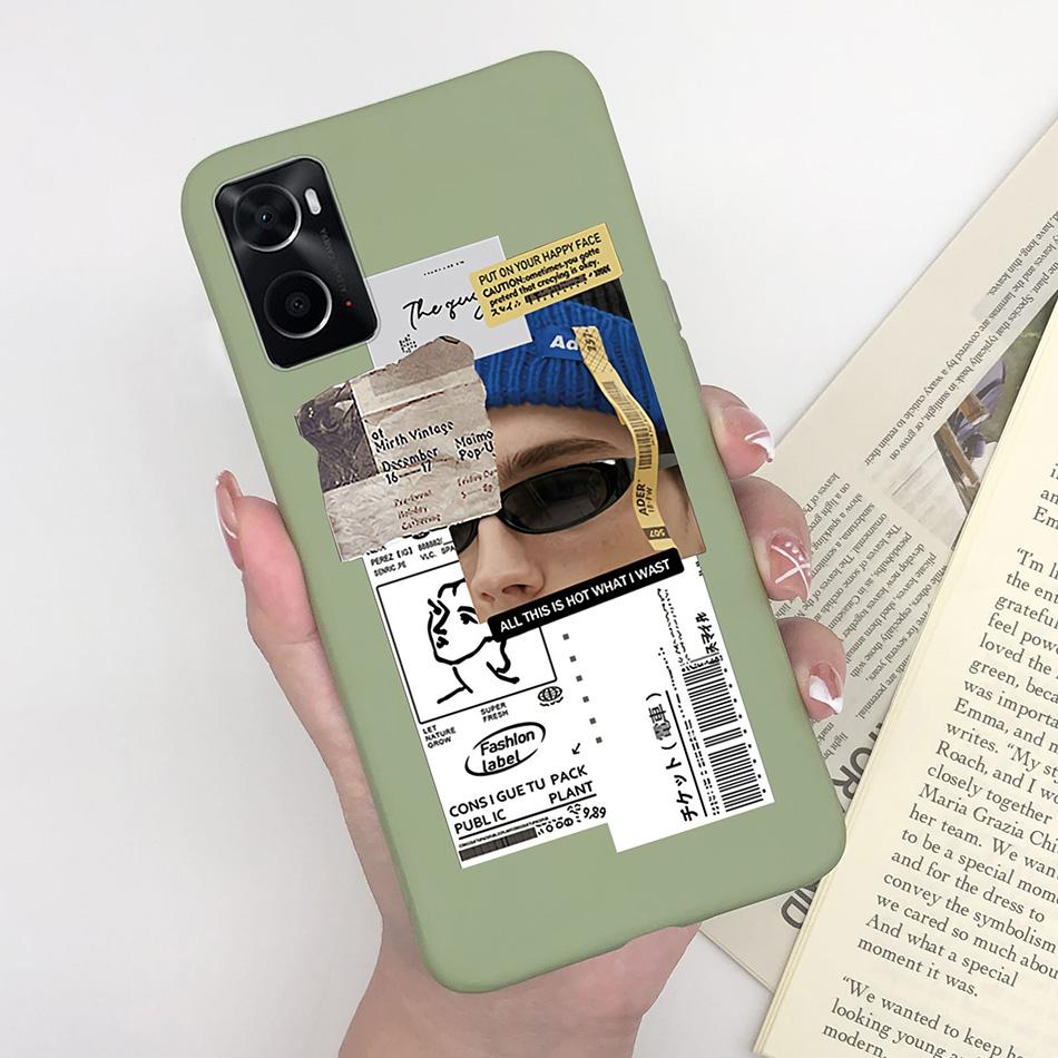 Phone Case For Oppo A96 A97 Cat Monster Soft Matte Silicone Anti Drop Back Cover For Oppo A 96 97 OppoA96 Bumper Funda Coque Bag