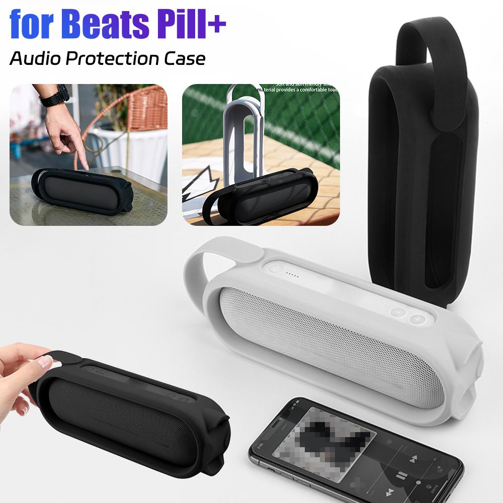 Silicone Case Shockproof Travel Carrying Case Silicone Protective Pouch Audio Holders for Beats Pill+ Portable Wireless Speaker