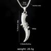 Nuova Collana con Ciondolo Coltello a Texture Geometrica da Uomo Stile Punk Hip-Hop Catena per Maglione Dominante Accessorio Vendita all'Ingrosso