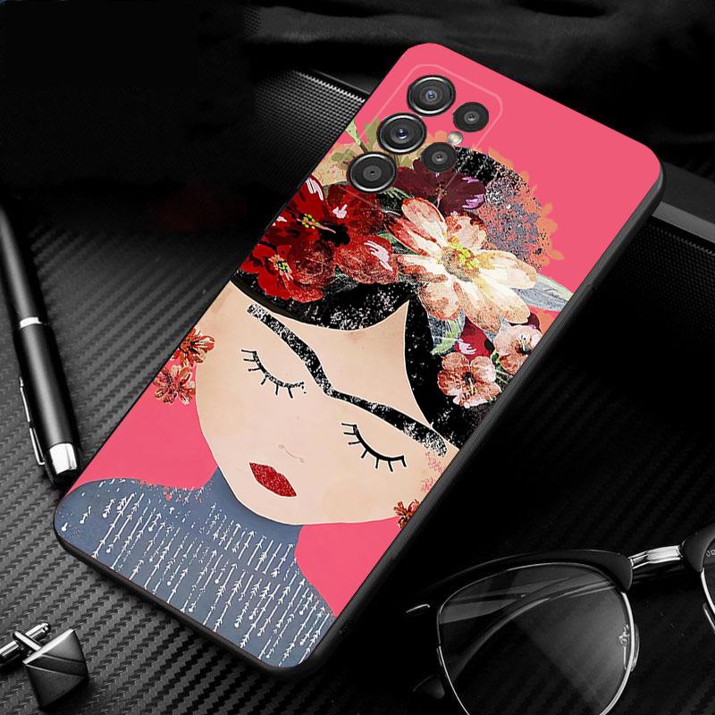 Frida-Kahlo phone case For Samsung S25 S24 S23 S22 S21 Ultra S24 S23 S22 S21 S25 Plus S24 S25 FE
