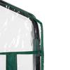 4 Tier Mini Portable Greenhouse Compact Plant Grow Shed Metal Frame PE Cover with Lockable Rolling Wheels, Clear