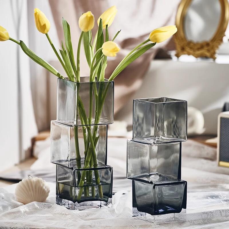 Ruijie Creative Geometric Glass Flower Vase