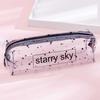 Kawaii Starry Sky Heart Pencil Case for Girls Boys Gifts School Cute Transparent Pencil Box Pencilcase Korean School Stationery