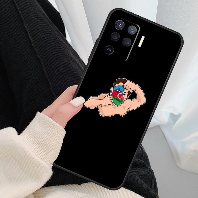 Azerbaijan Buta Flag Case For Oppo A40 A60 A80 A5 Pro A15 A16 A17 A57 A77 A94 A74 A54 A76 A96 A18 A38 A58 A78 A98