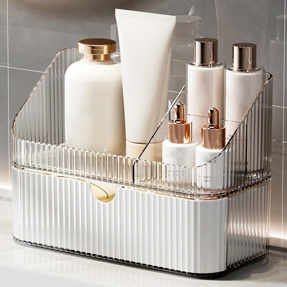 Desktop Drawer Style Cosmetic Storage Box Lipstick Stackable Rack Multi Grid Color Makeup Storage Box Makeup Storage Organizer