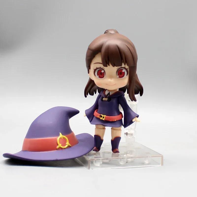 11cm Little Witch Academia Anime Figure GK KagariAtsuko Q-Version Clay Man Mobile Doll Kawaii Model Desktop Ornament Plaything Presents