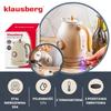 Electric Kettle 1.7L With Thermometer Klausberg Kb-9006 Retro