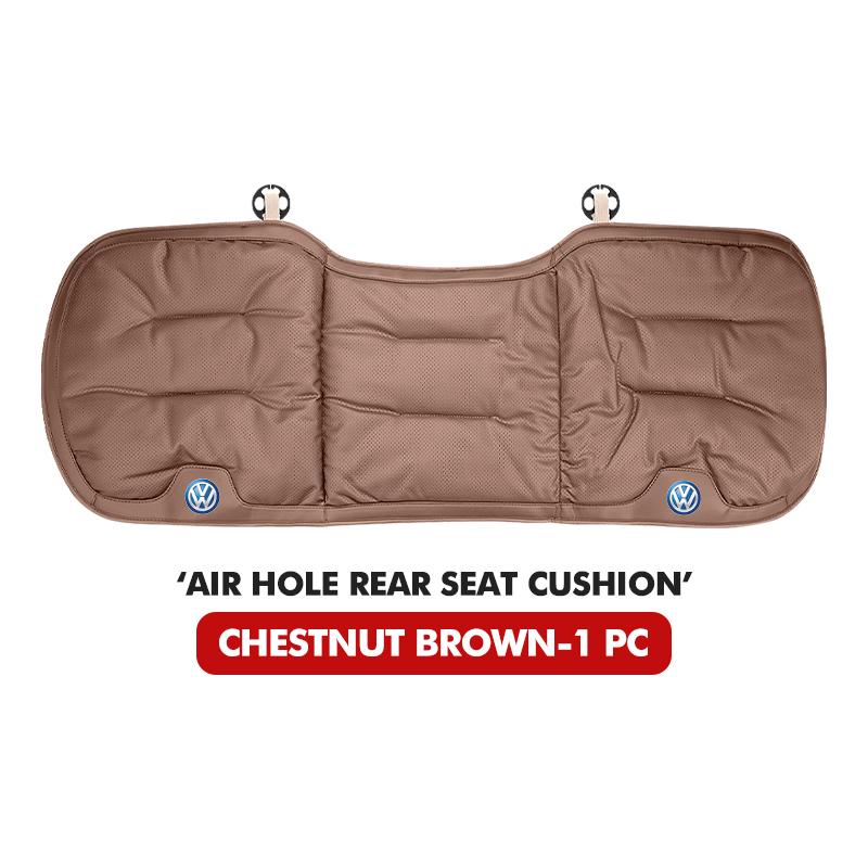 Car Velvet Airhole Seat Pad Perforated Leather Non Slip Cushion For Volkswagen VW Golf 4 5 6 7 Polo Jetta Sagitar Magotan Passat