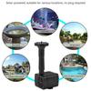Solar Powered Water Fountain Pump with Multiple Nozzles Solar Fountain Pump Kit for Bird Bath Garden Fish Tank Pond Patio