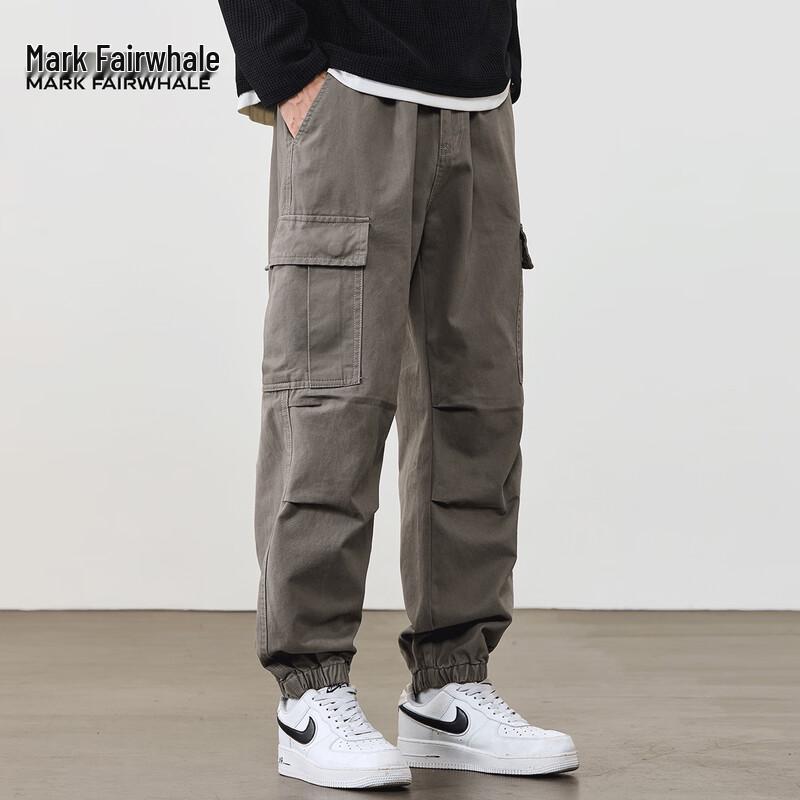 Mark Fairwhale Men's Multi-Pocket Workwear Jogger Pants
