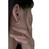 925 Sterling Silver Hoop Earrings - Women's High-End Luxury 2023 Niche Design Studs