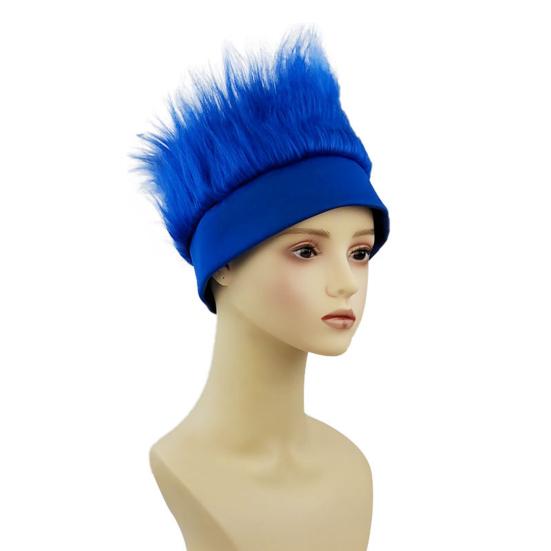 Hairy Costume Headband Empty Top Design Headband Wig Decor Elastic Soft Headgear Ball Fan Hair Accessory