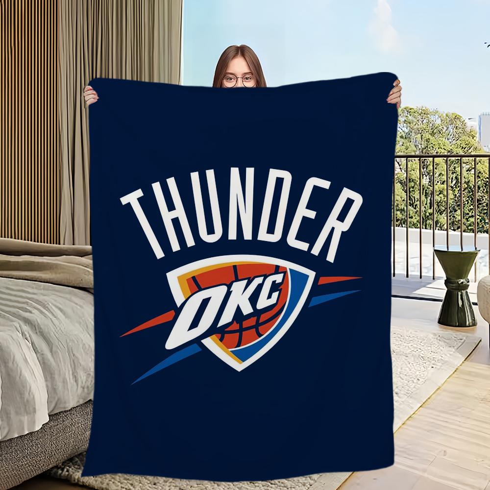 Cool Blanket Soft Comfortable Nap Plush Suitable For Iiving Room Office Bedroom O-Oklahoma Sports City T-Thunder  Home Kid Gift