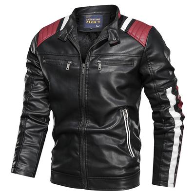 Herbstgewaschene Herren-Lederjacke lässig locker große Größe Motorrad Herren-Lederjacke Oberteile für Herren