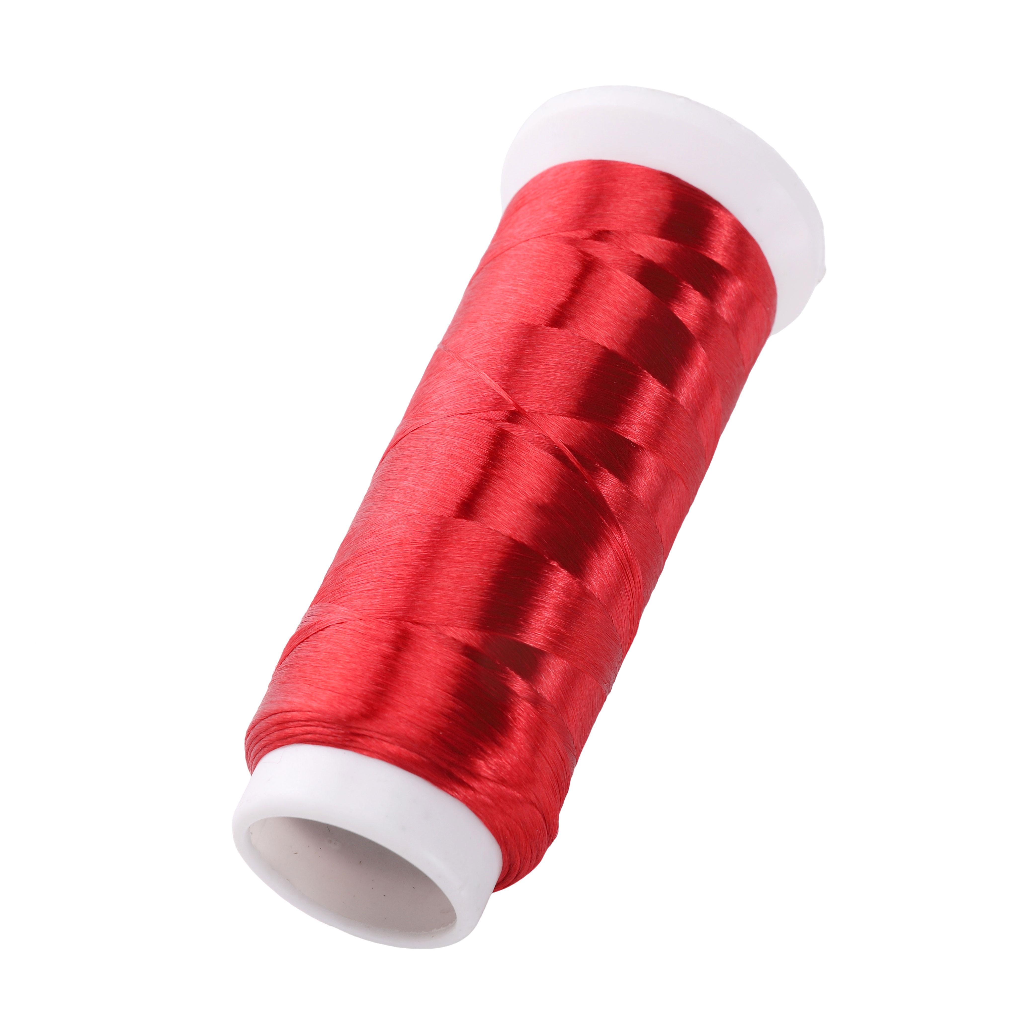 

1200 метров полиэстеровой безузловой бархатной обернутой цветочной нити для самостоятельного изготовления браслетов, ожерелий и ювелирных изделий багровый