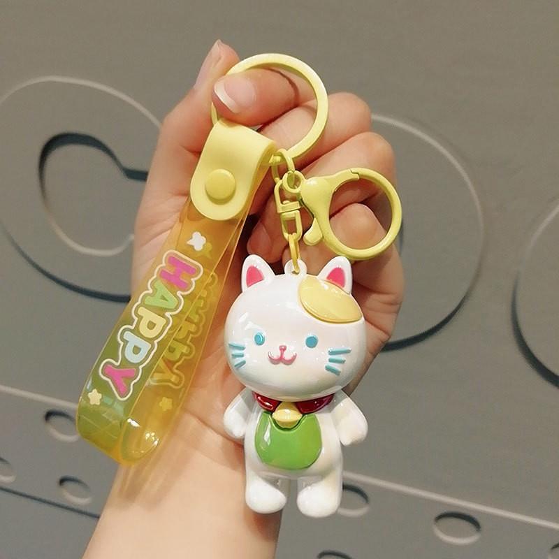 Adorable Electroplated Pvc Cartoon Eyed Dog Keychain Perfect For Gifts