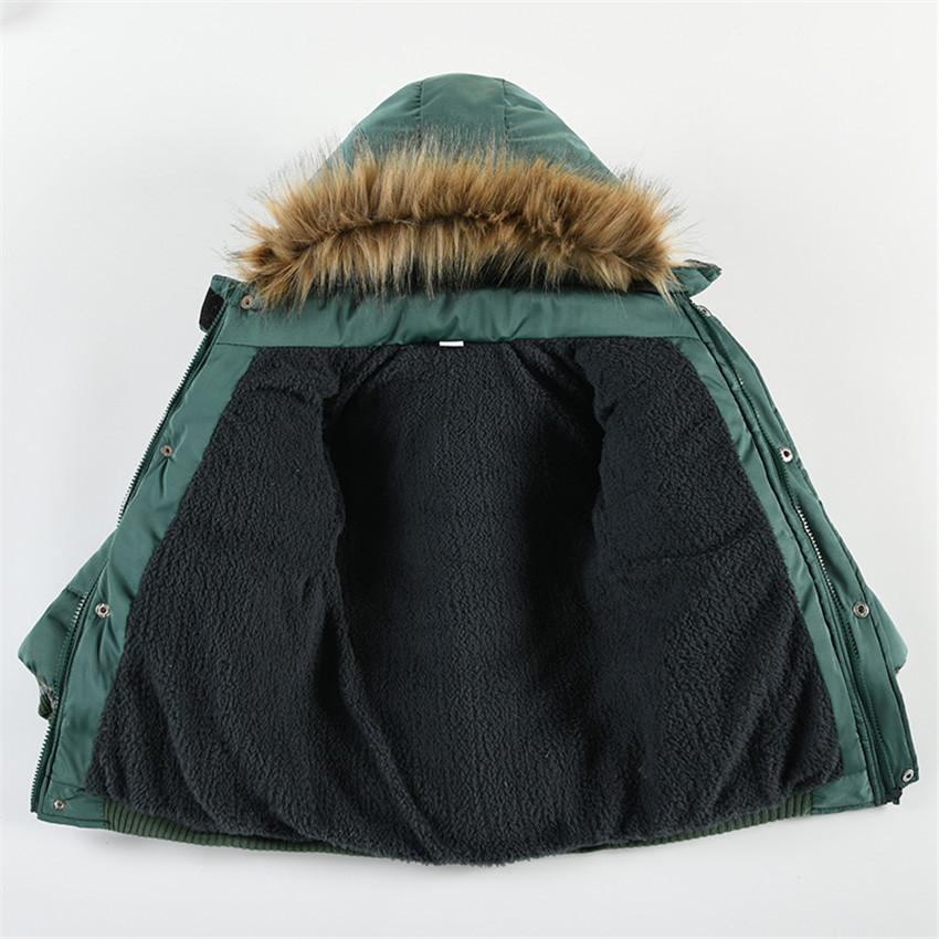 Winter Jacket Boy Jacket Warm Hooded Children's Clothing