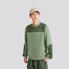 Skechers American Vintage Color Block Crew Neck Long Sleeve College Sweatshirt Unisex sweatshirt Green L424U162-03LX