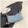 Casual denim dumpling bag women's new fashion versatile underarm bag simple shoulder crossbody bag
