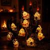 Colorful LED Halloween Ghost String Lights - Cute & Festive Decoration