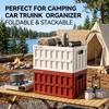 New Multi-Functional Outdoor Camping Picnic Party Storage Box Home Bedroom Organizing Folding Box Vehicle Trunk Moving Box