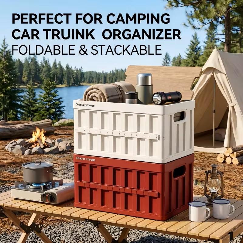 New Multi-Functional Outdoor Camping Picnic Party Storage Box Home Bedroom Organizing Folding Box Vehicle Trunk Moving Box