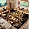 Cards Casino Theme Soft Crystal Velvet Rug Custom Name & Text Print Non Slip Floor Rug for Bedroom Living Room