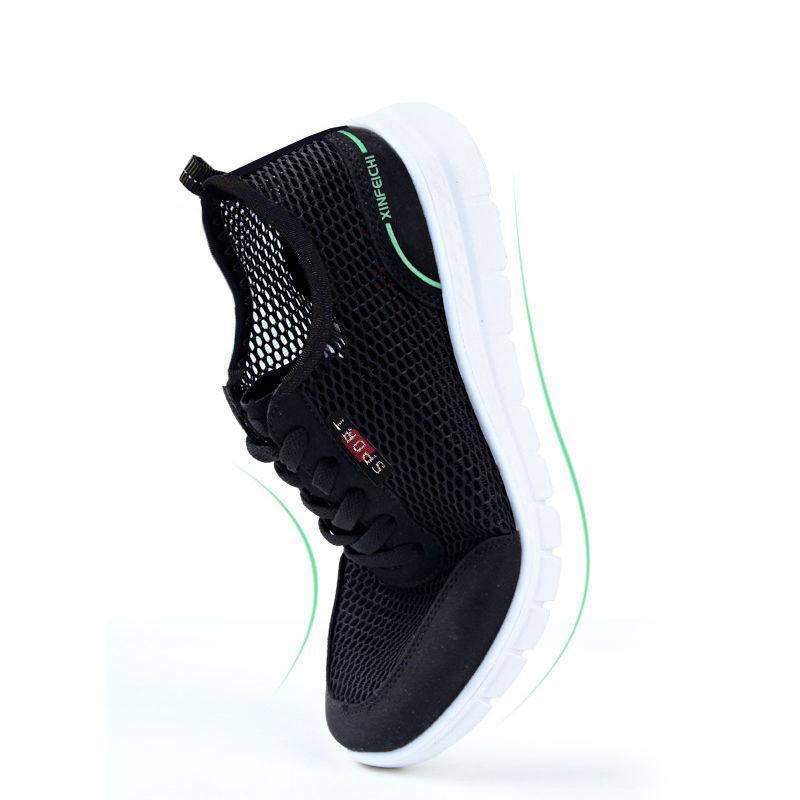 Men's Spring and Summer Breathable Mesh Shoes Casual Men's Tennis Shoes Anti Slip and Deodorant Sports Running Flat Shoes