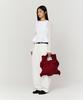 Pleatsmama Big Bow Bag Glitter Burgundy