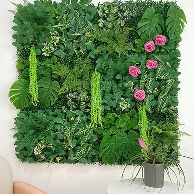 Künstliche Pflanzen Gras Wandpaneel Buchsbaumhecke 16X24in Künstlicher Eukalyptus Grün Kulisse Geeignet für Außen Innen Garten
