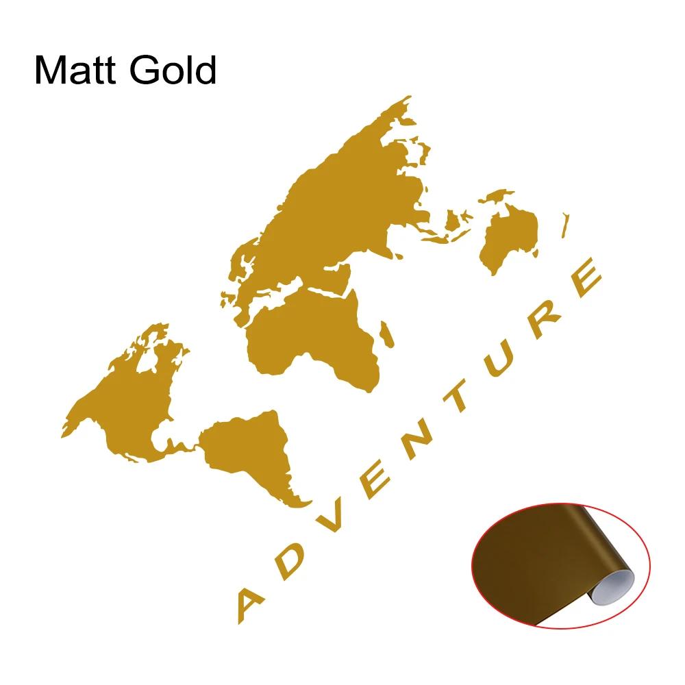 Car Side Body Sticker Graphics World Map Adventure Edition Decor Decal For Van SUV Camper RV Motorhome Car Auto DIY Vinyl Cover