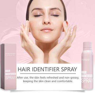 Hair Identifier Spray pro holení obličeje Skin Body All-natural rostlinné extrakty Hydratační obličejové holení Sprej pro péči o vlasy s žiletkami na obočí Jemné