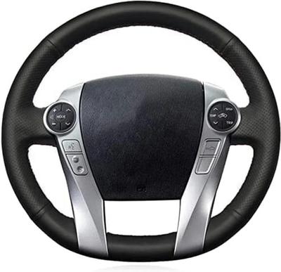 DIY Faux Leather Steering Wheel Cover Hand Sew for Toyota Prius 30 XW30 2009-2015