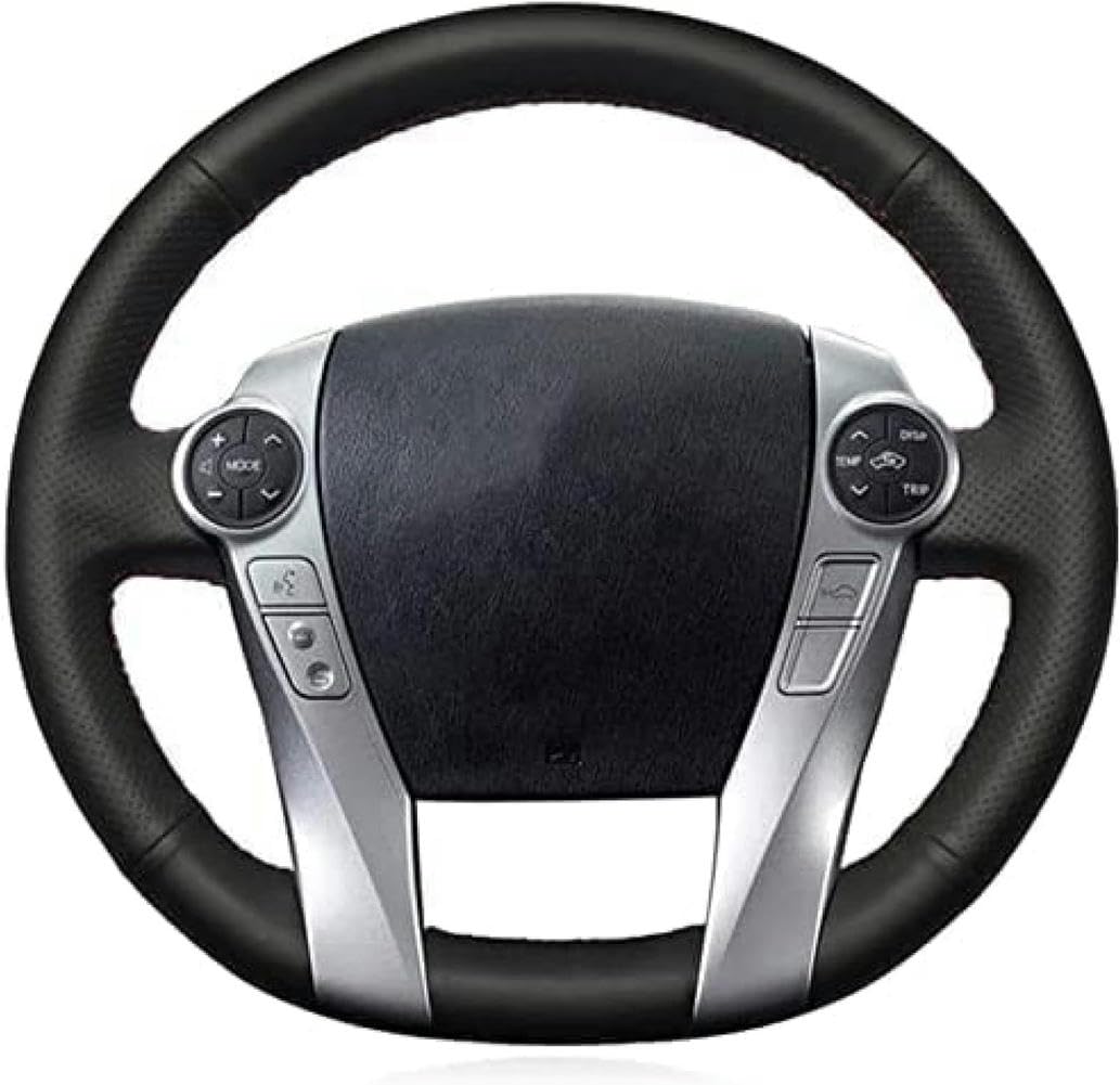 

DIY Faux Leather Steering Wheel Cover Hand Sew for Toyota Prius 30 XW30 2009-2015 красный