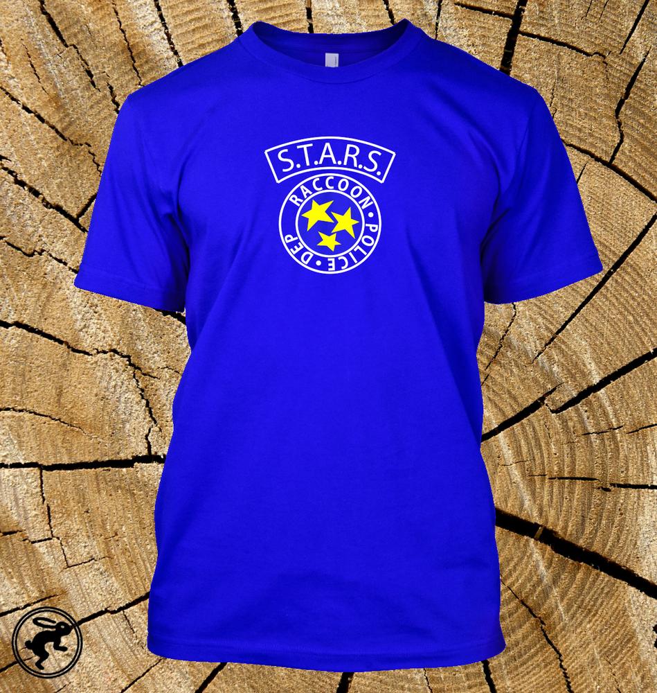 Raccoon City Police Departunisext Stars Resident Evil T Shirt Video Game Tv Tee