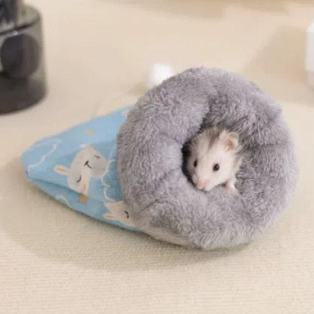 

Cotton Small Pet Nest Plush Hamster Bed Creative Hamster Nest Winter Style 1