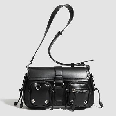 Large-capacity Motorcycle Bag, Simple and Elegant, Single-shoulder Crossbody Bag, Fashionable and Versatile Tote Bag