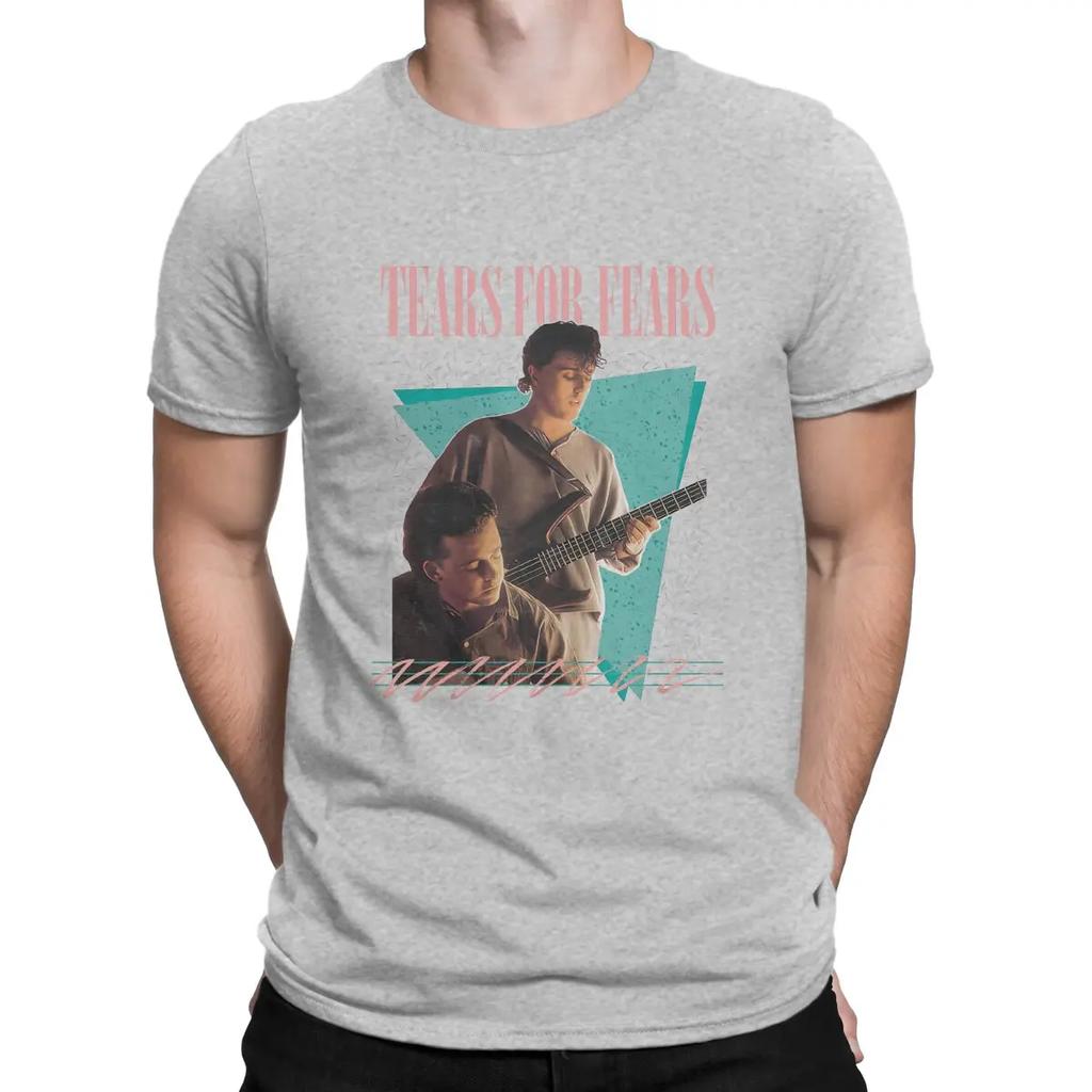 Tears For Fears TShirt 1980s British New Wave Band Fashion T Shirt Original Streetwear New Trend Unisex