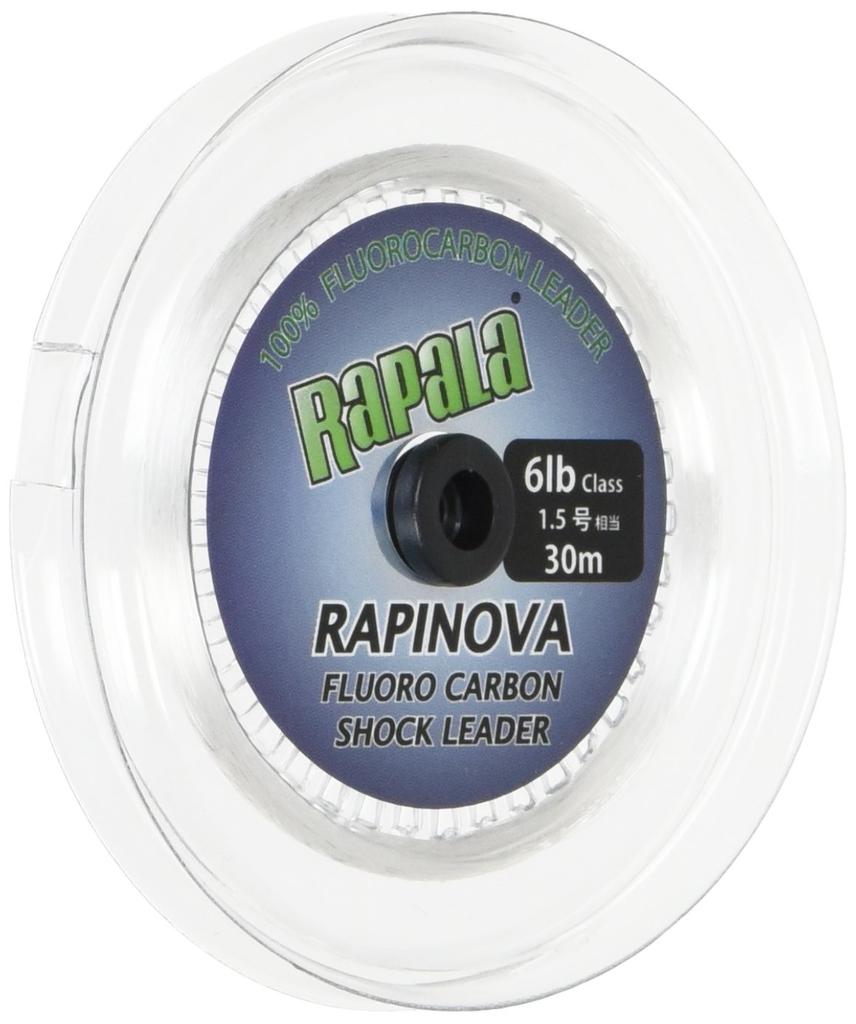 Rapala Rapinova Shock Leader, 30m, 1.5 6lb Fluorocarbon, Clear, RFL30M6