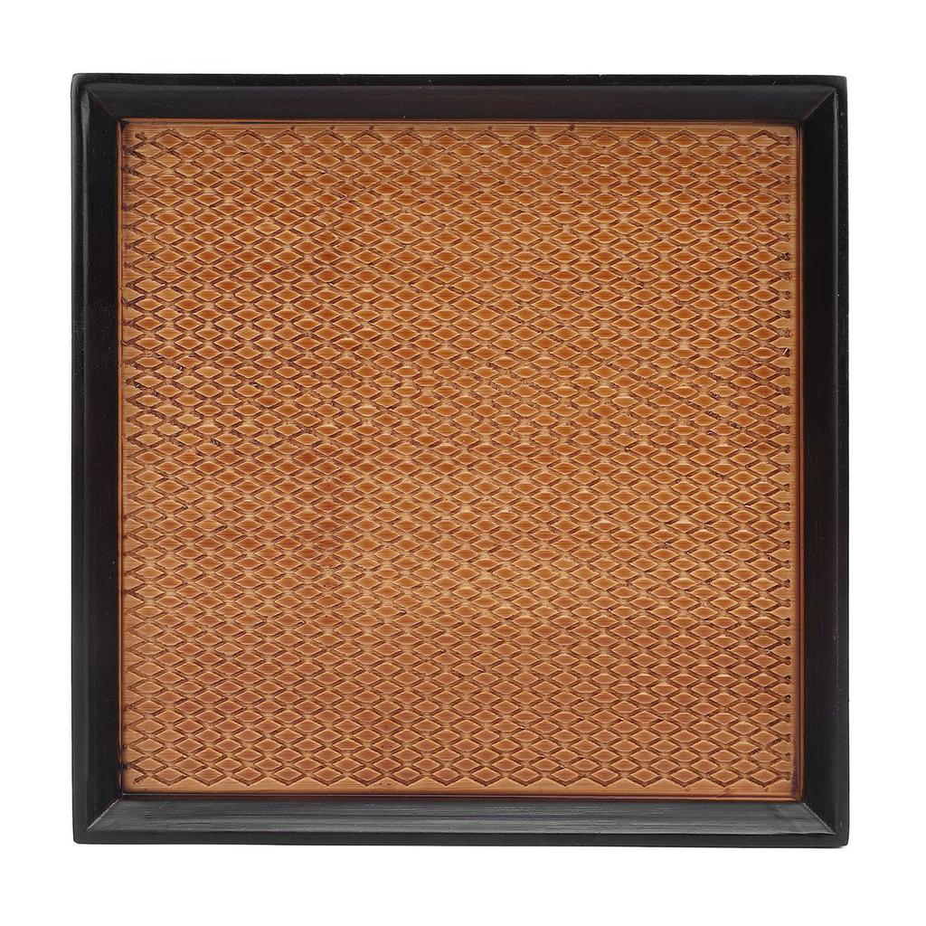 7.5in Square Tea Tray Small Tea Pot Holder Vintage Dessert Serving Tray Multifunctional Use for Home Office