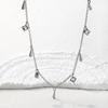Accessories Mixed Color Bead Necklace Niche Exquisite Cherry Inlaid Zircon Clavicle Chain Cross Pendant Necklace Female