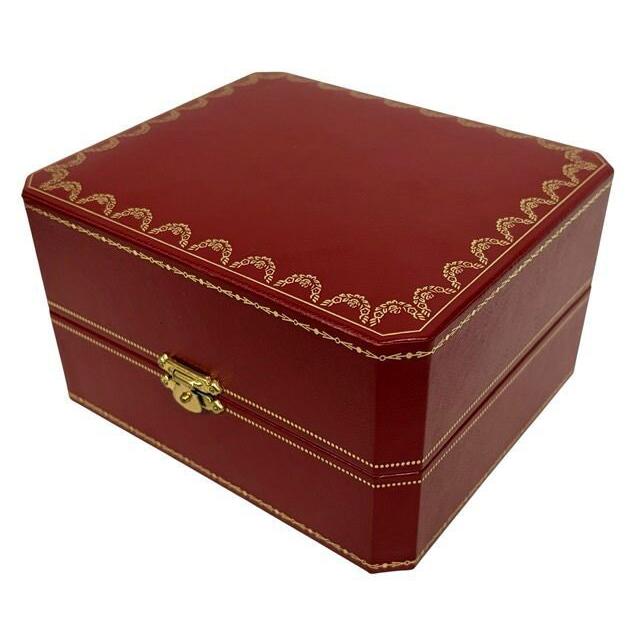 Used Cartier case watch empty box empty box box manual booklet accessories vanity box red red Cartier watch case box