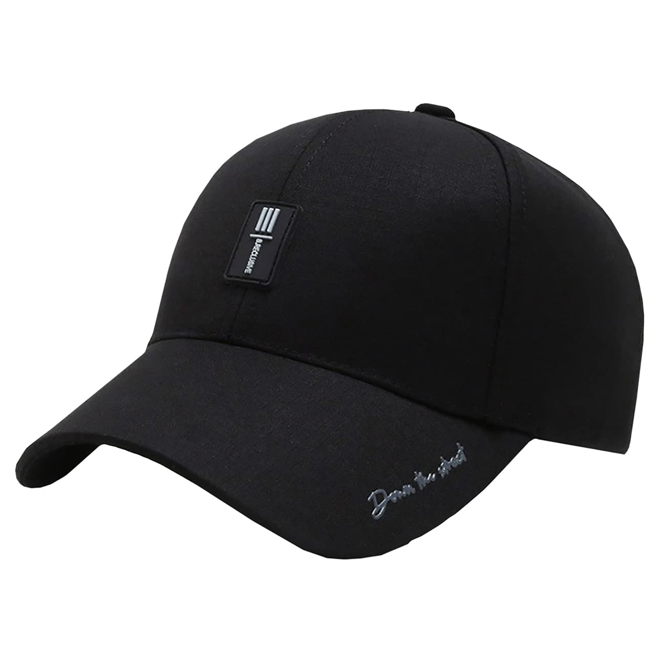 

BUZZxSELECTION English Logo Stylish for Sports and CAP124 Men s Cap, Running, (03 Black)